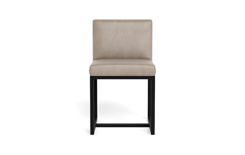 Fritz Leather Metal Framed Upholstered Chair
