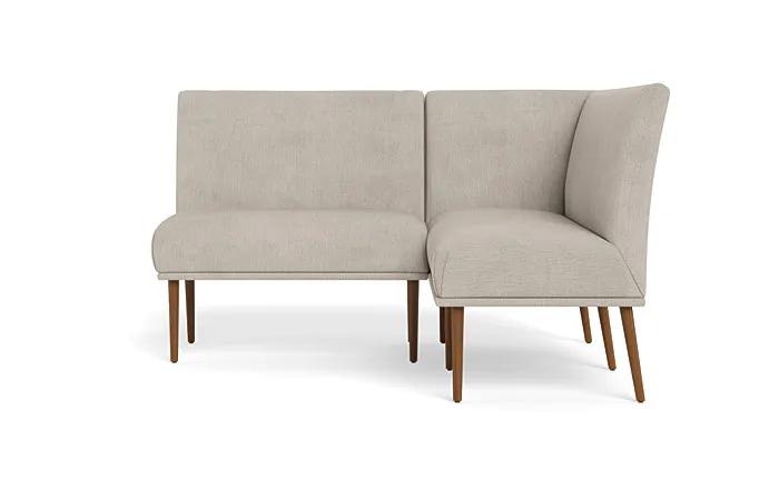 Dorian Upholstered Petite Right Banquette with Tufting Option