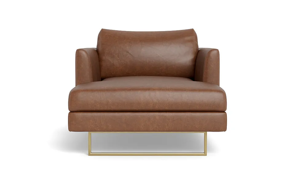 Owens Leather Chaise Lounge
