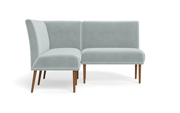 Dorian Upholstered Petite Left Banquette with Tufting Option