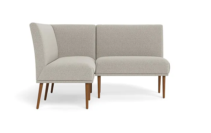 Dorian Upholstered Petite Left Banquette with Tufting Option