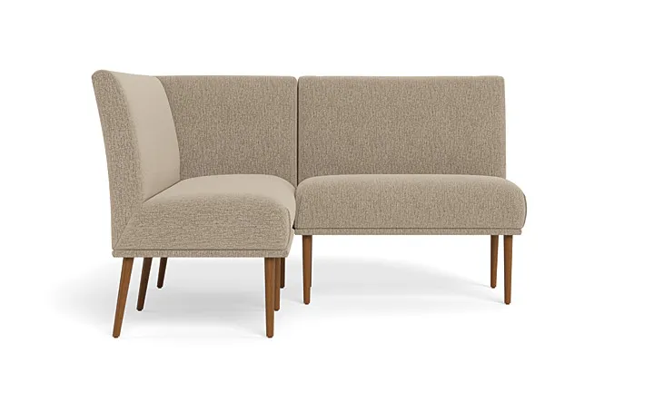 Dorian Upholstered Petite Left Banquette with Tufting Option