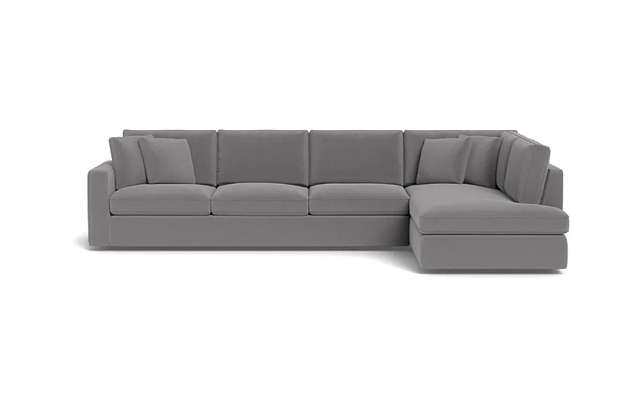 James 4-Seat Right Bumper Sectional