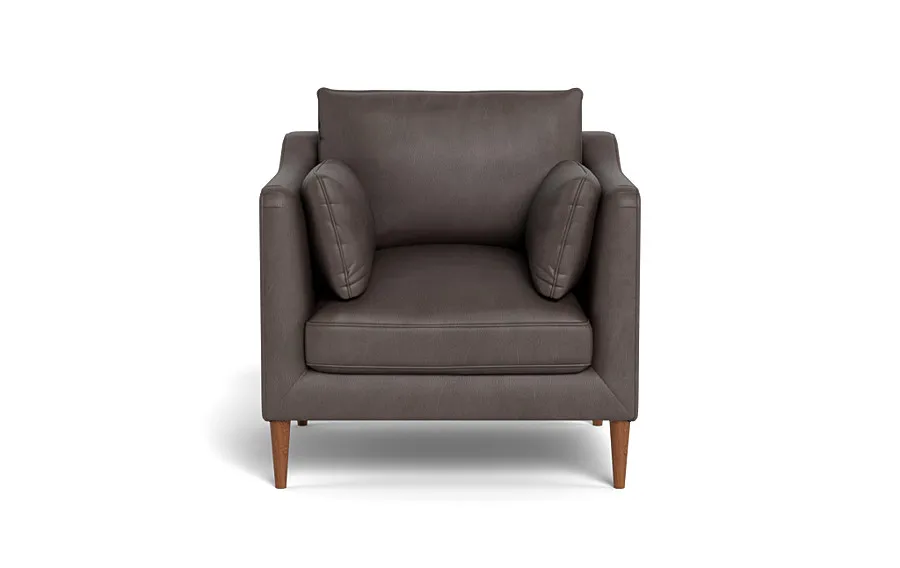 Caitlin Leather Petite Chair by The Everygirl®