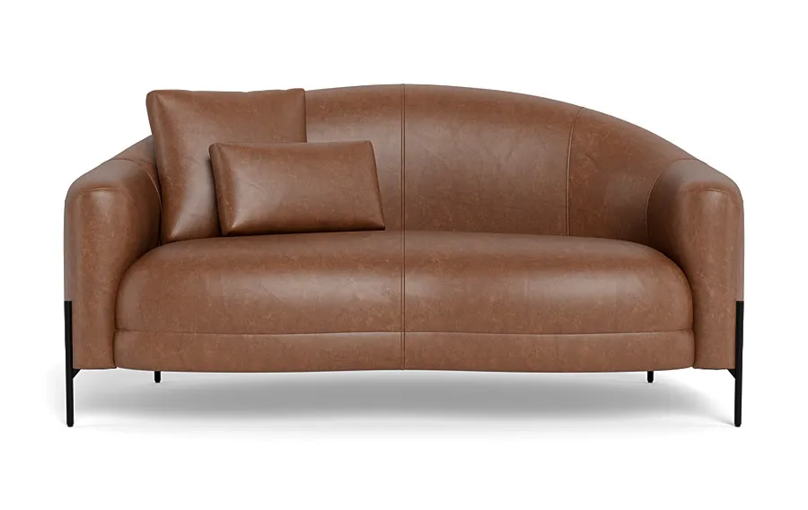 Fiona Leather Loveseat