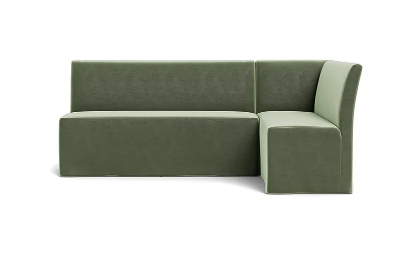 Dorian Slipcovered Right Banquette