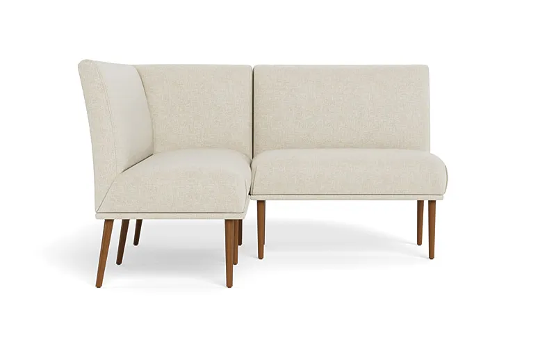 Dorian Upholstered Petite Left Banquette with Tufting Option