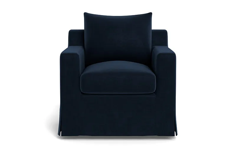 Sloan Slipcovered Swivel Chair
