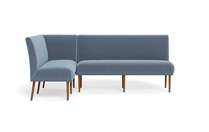 Dorian Upholstered Left Banquette with No Tufting