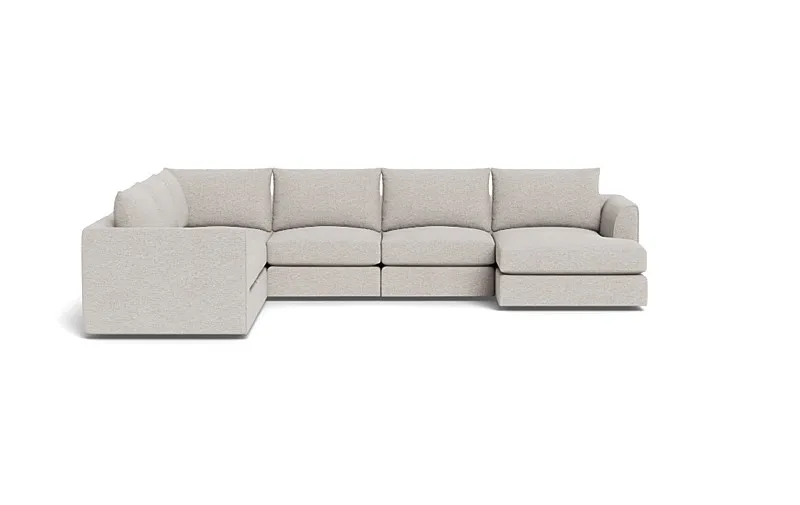 Beckham Modular 5-Seat Corner Right Chaise Sectional