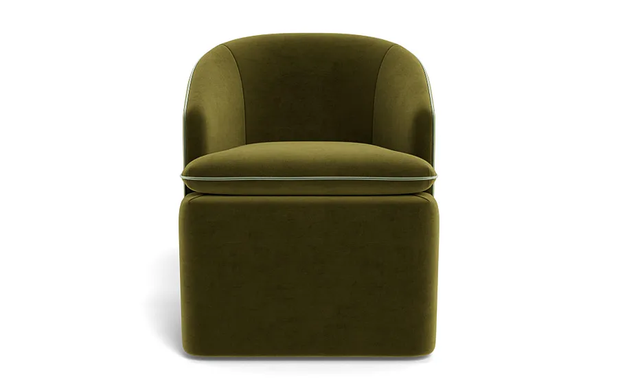 Daphne Upholstered Chair with Contrast Piping