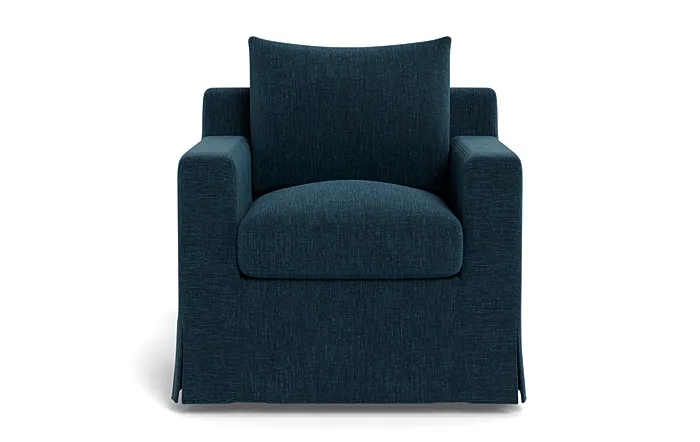 Sloan Slipcovered Swivel Chair