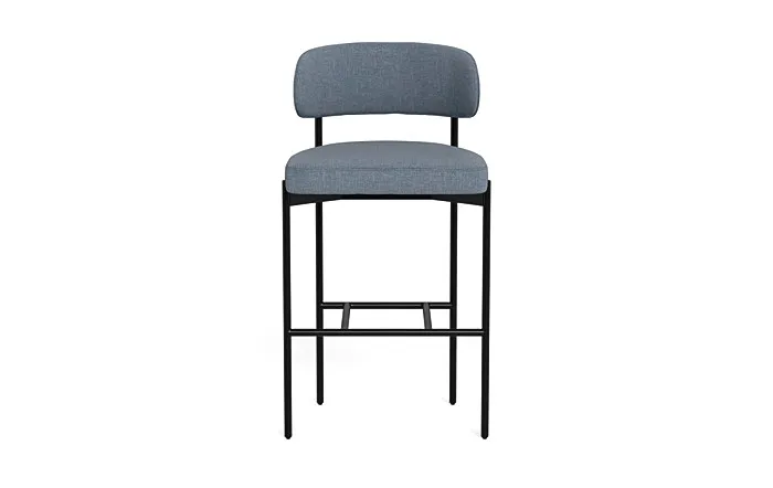 Hollis Metal Framed Upholstered Bar Stool