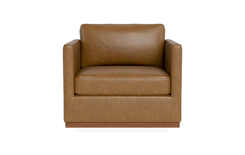 Jasper Leather Swivel Chair