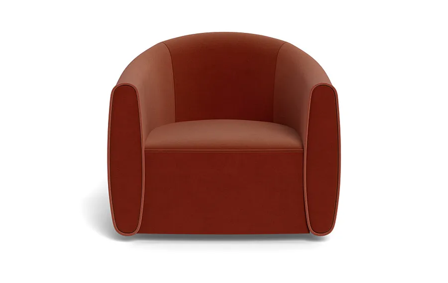 Lawson Swivel Chair with Contrast Piping