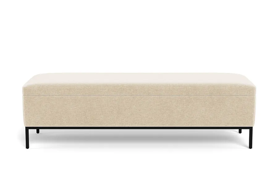 Miller Storage Bench, Black Legs