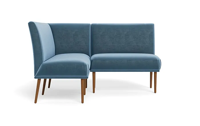 Dorian Upholstered Petite Left Banquette with Tufting Option