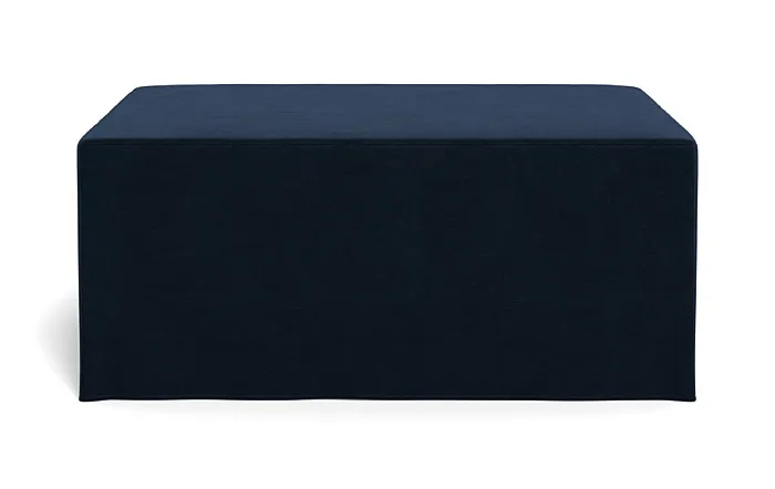 Dixon Slipcovered Rectangle Ottoman