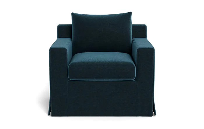 Sloan Slipcovered Swivel Glider Accent Chair