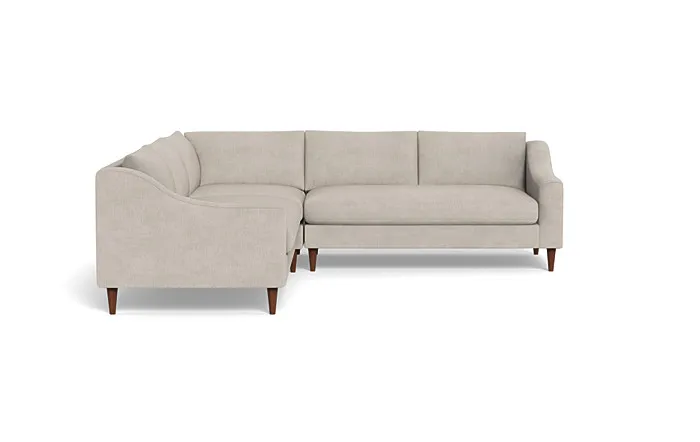 Saylor Slope Arm Corner 4-Seat Sectional Sofa