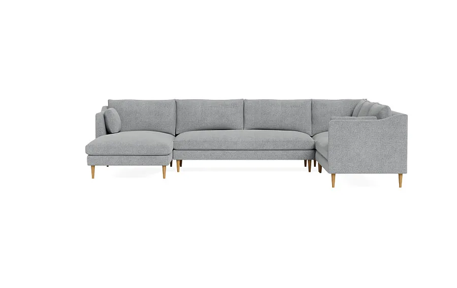 Caitlin 4-Piece Corner Sectional Sofa with  Chaise by The Everygirl®