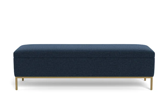 Miller Storage Bench / Union Monochromatic Plush
