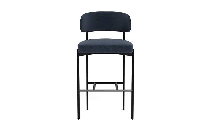 Hollis Metal Framed Upholstered Bar Stool