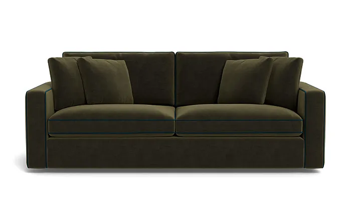 James 2-Seat Sofa with Contrast Piping