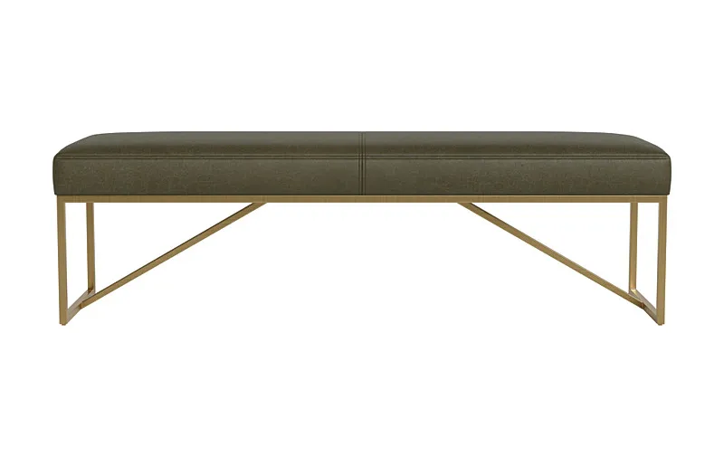 Otto Leather Bench