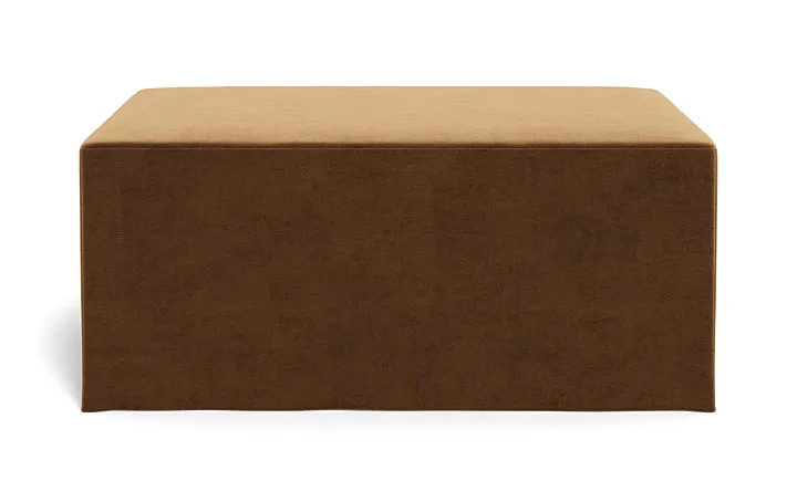 Dixon Slipcovered Rectangle Ottoman