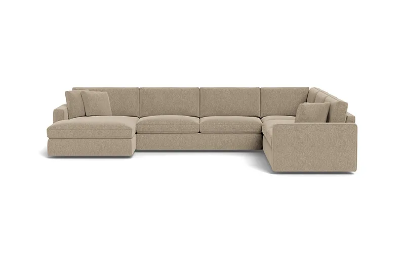 James 4-Piece 5-Seat Corner Chaise Sectional Left