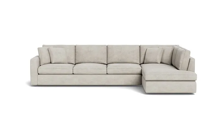 James 4-Seat Right Bumper Sectional