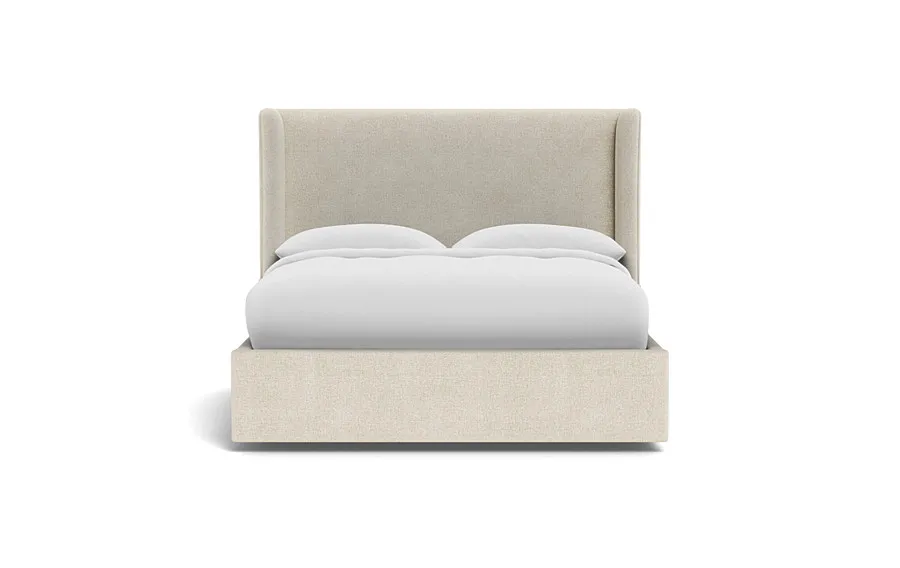Graham Upholstered Bed with Storage, Headboard 55"