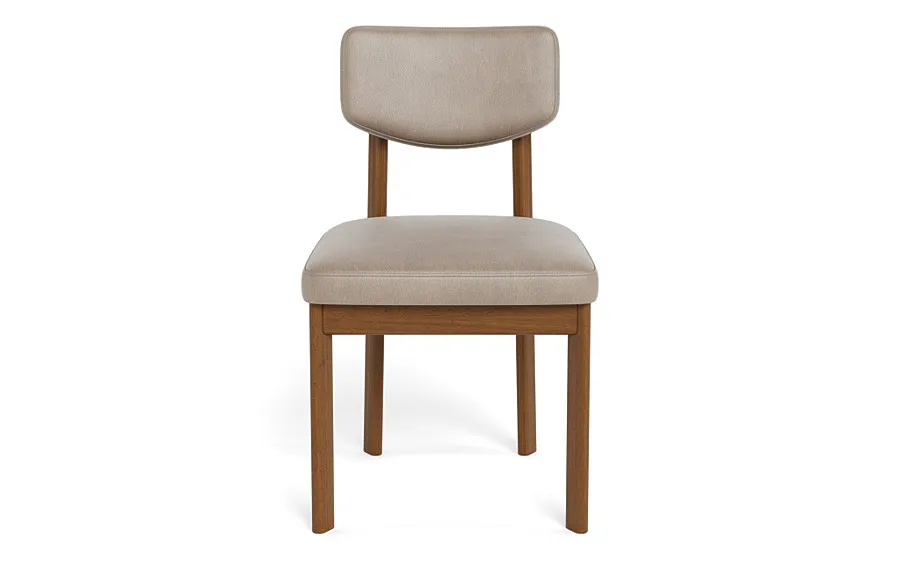 Jensen Leather Wood Framed Upholstered Chair