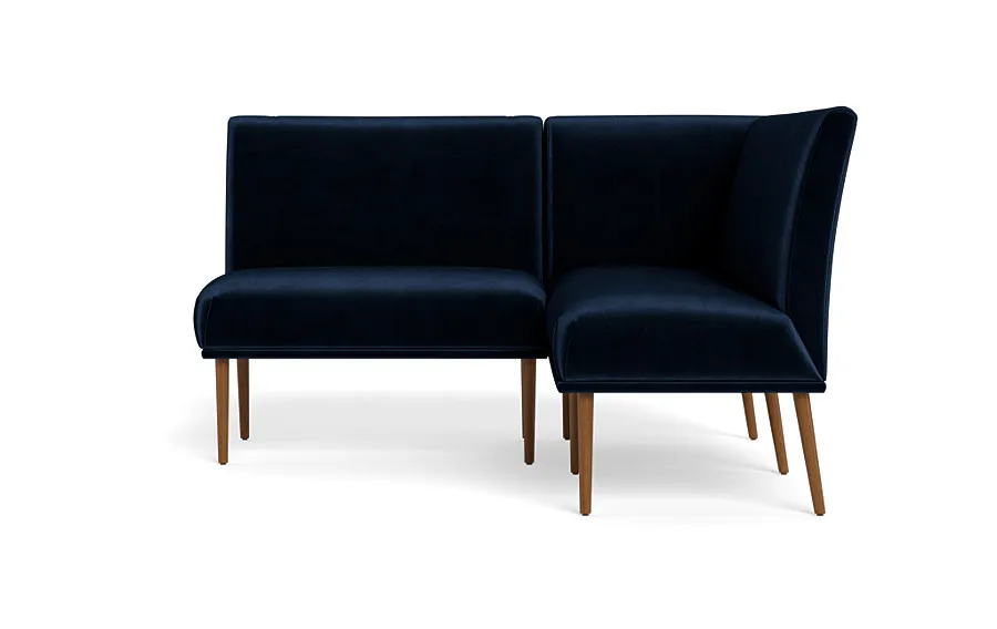 Dorian Upholstered Petite Right Banquette with Tufting Option