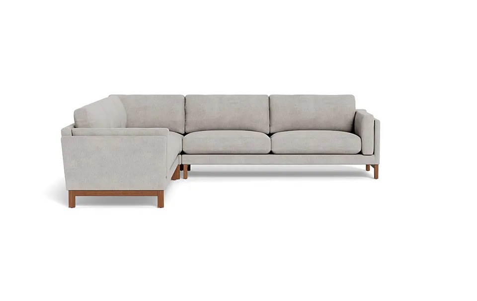 Gaby 4-Seat Corner Sectional, 2 Cushions, Down alternative fill