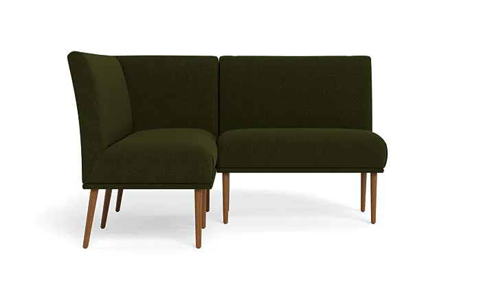 Dorian Upholstered Petite Left Banquette with Tufting Option