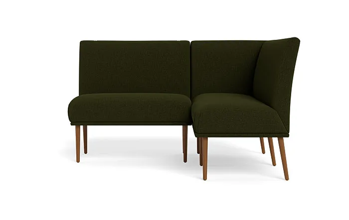 Dorian Upholstered Petite Right Banquette with Tufting Option