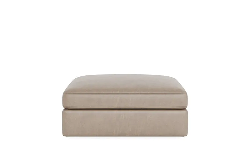 Tatum Leather Modular Square Ottoman