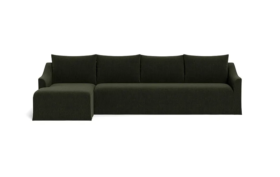 Dixon Slipcovered 4-Seat Left Chaise Sectional