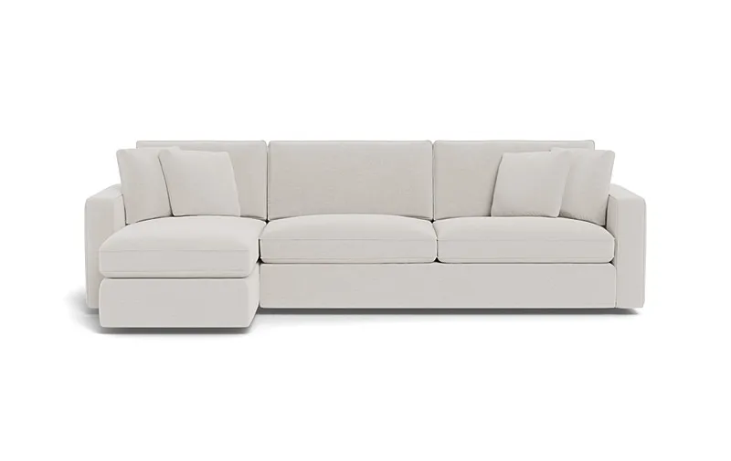James 3-Seat Left Chaise Sectional with Storage