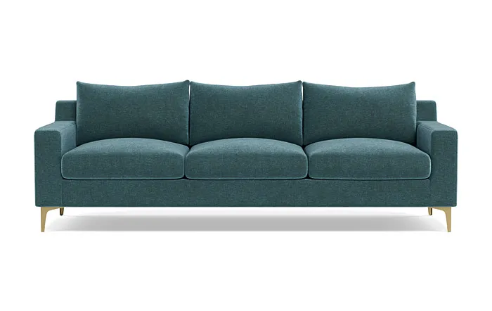 Sloan 3-Seat Sofa, Performance Vintage Velvet