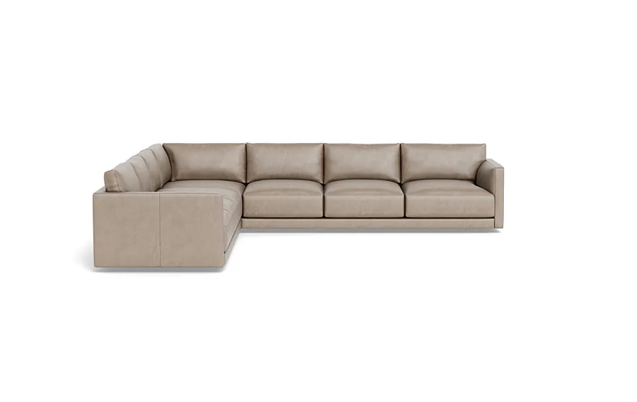Lukas Leather 3-Piece 6-Seat Corner Sectional