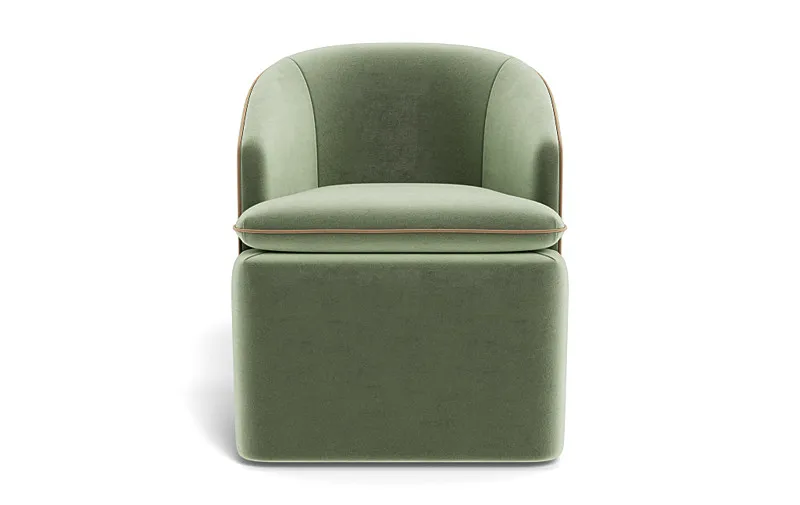 Daphne Upholstered Chair with Contrast Piping