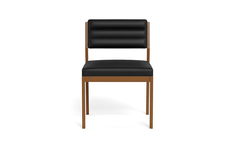 Nora Leather Upholstered Armless Chair