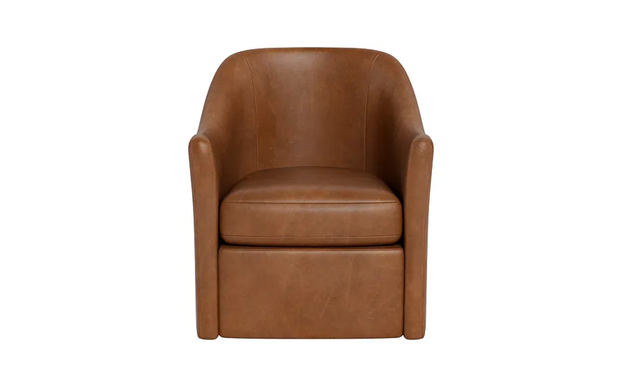Savona Leather Swivel Chair