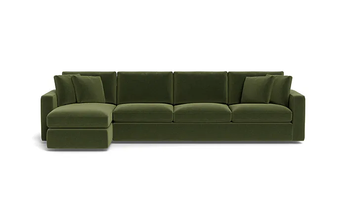 James 4-Seat Left Chaise Sectional with Storage