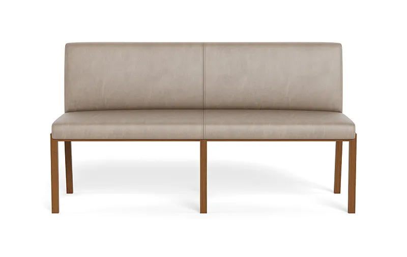 Callen Leather Wood Framed Upholstered Bench