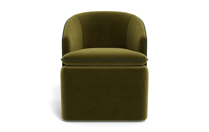 Daphne Upholstered Chair with Contrast Piping