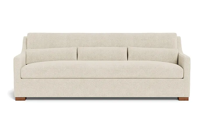 Ella Sofa, 96", Standard Depth, Oak leg, Standard Fill